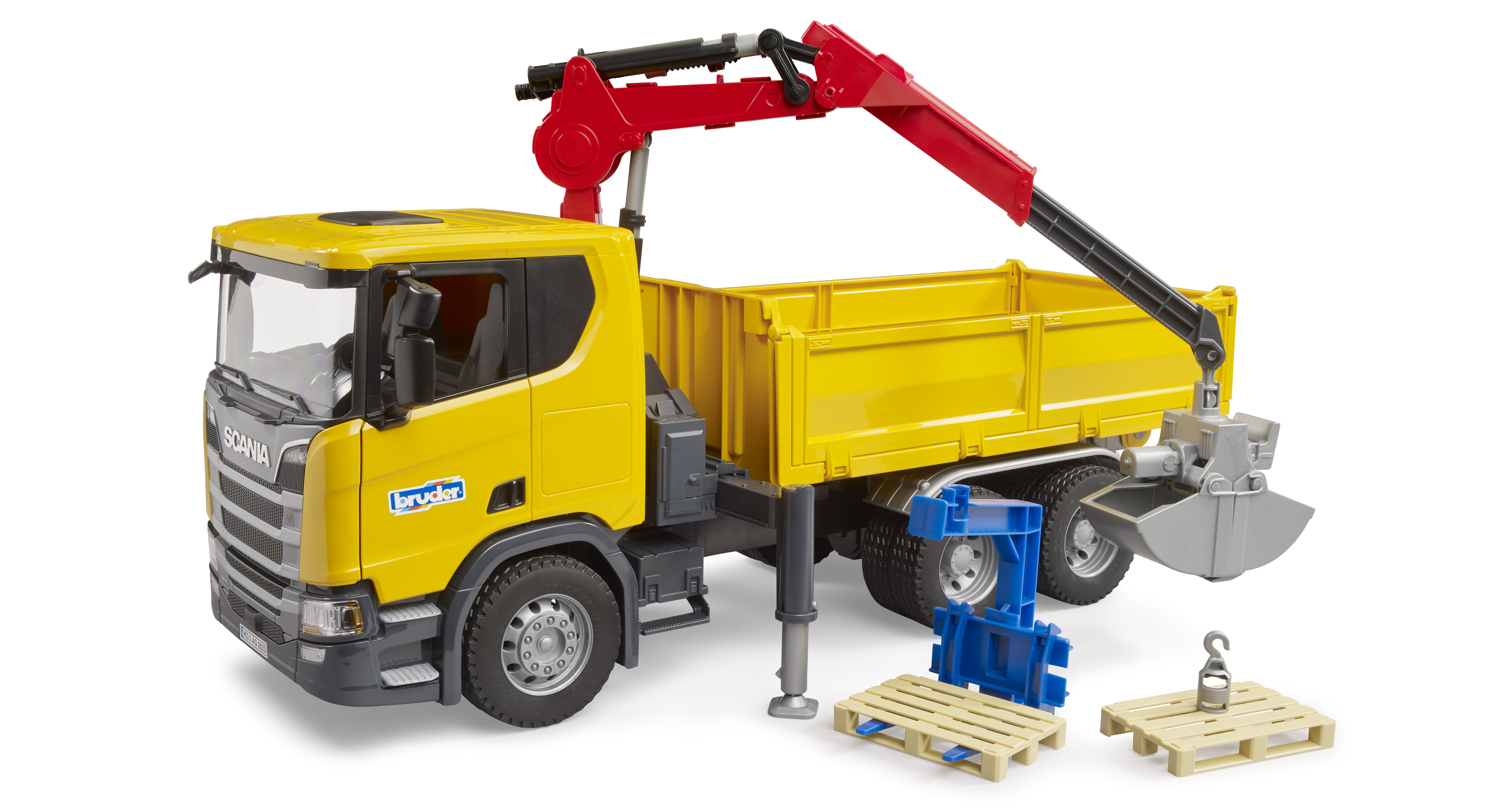 Bruder Scania Super 560R Constructie kraanwagen
