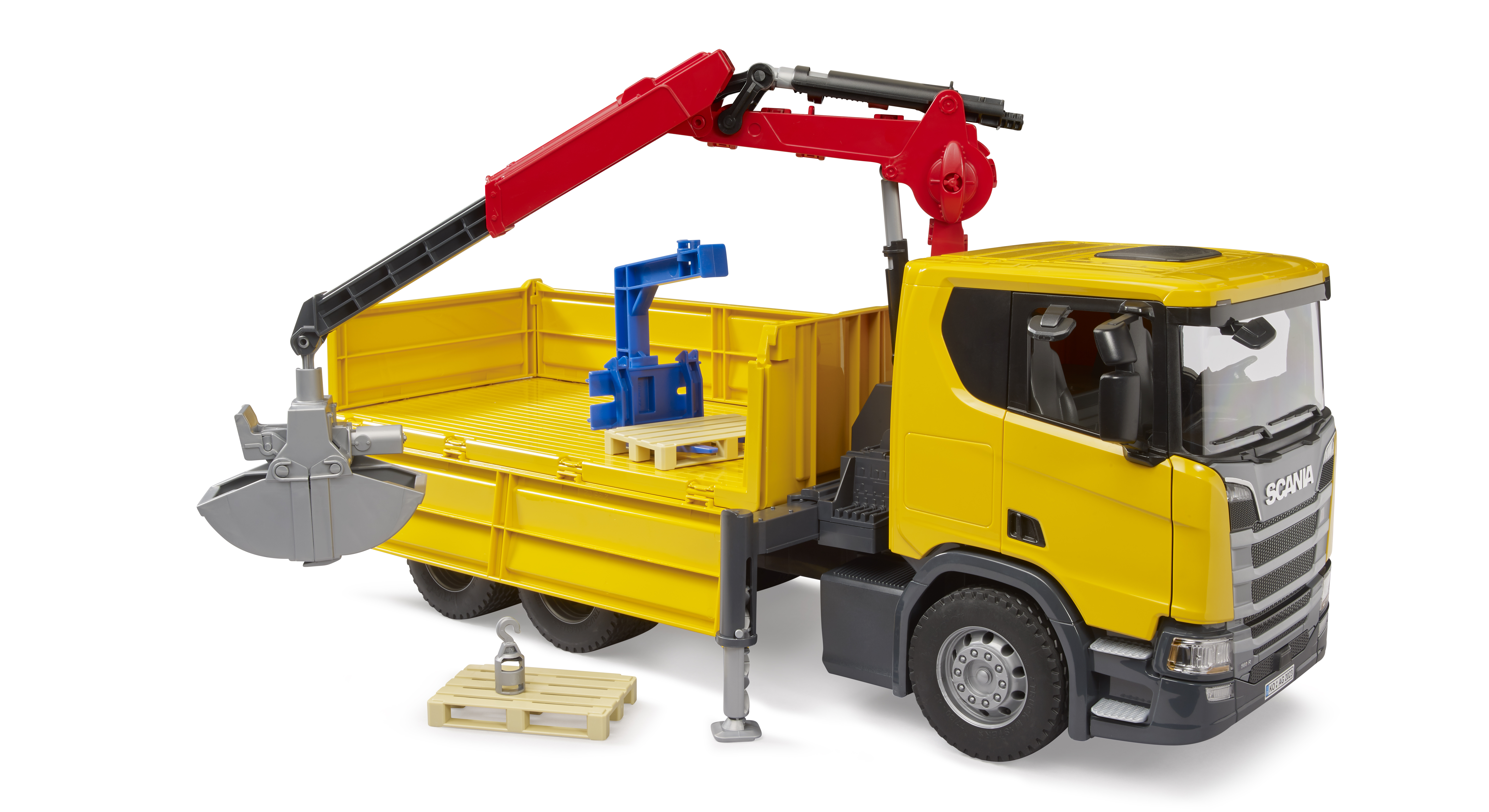 Bruder Scania Super 560R Constructie kraanwagen