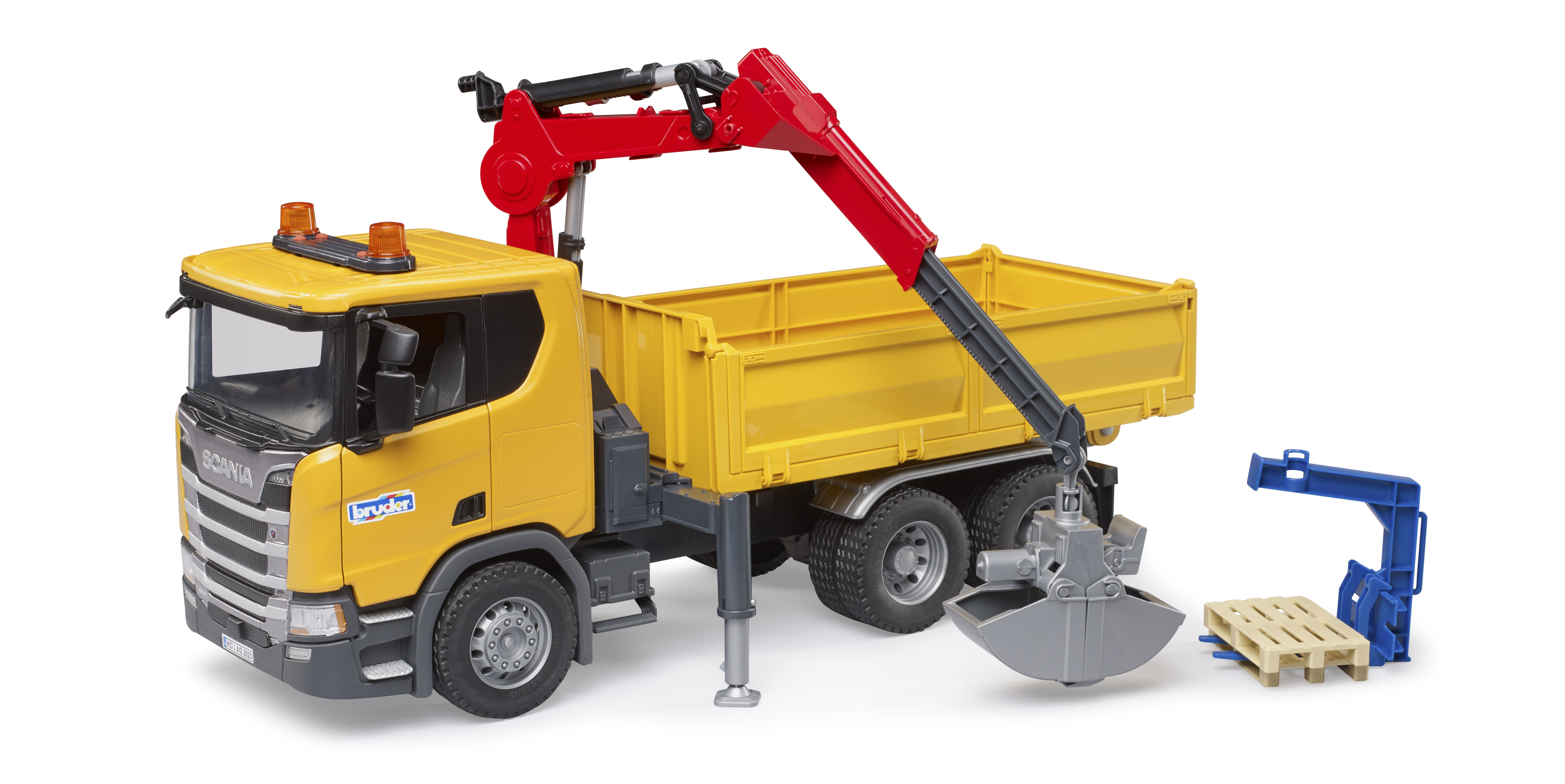 Bruder Scania Super 560R Constructie kraanwagen