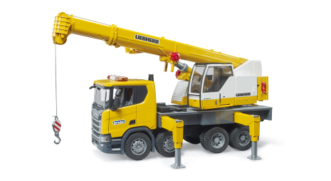 Bruder Scania Super 560R Liebherr kraan met truck