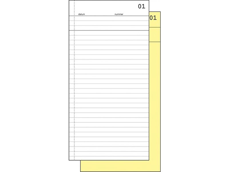 Order/commissieboekje sigel met carbon 2x50 blad 5st.