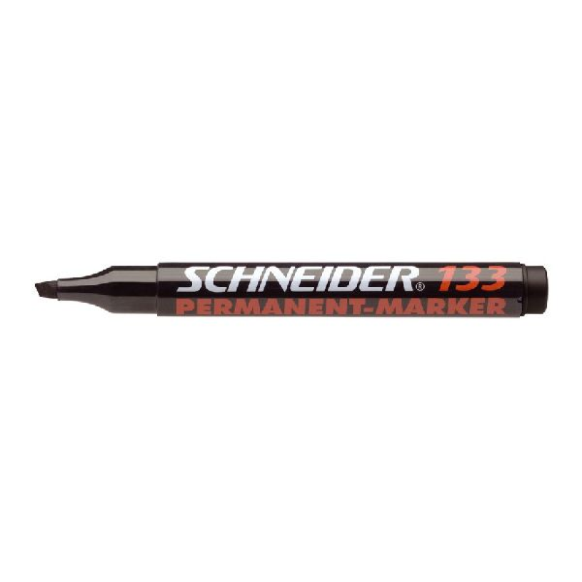 Schneider permanent marker 133 beitel zwart 10st.