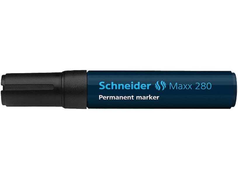 Schneider permanent marker 280 beitel zwart 5st.