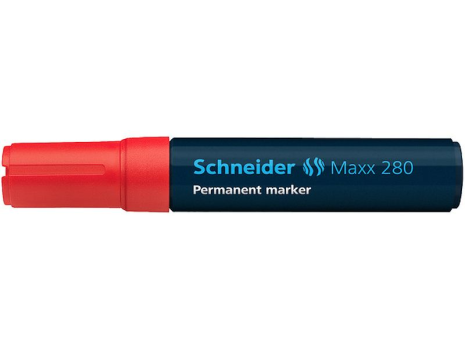 Schneider permanent marker 280 beitel rood 5st.
