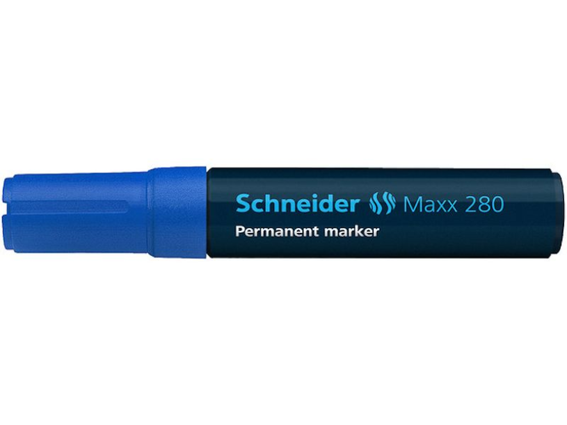 Schneider permanent marker 280 beitel blauw 5st.