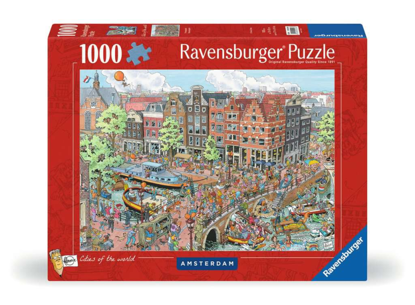 Puzzel 1000 stukjes Fleroux - Amsterdam