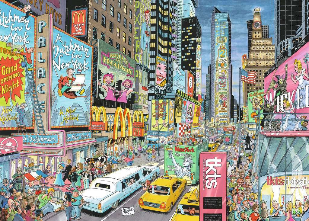 Puzzel 1000 stukjes Fleroux - Amsterdam
