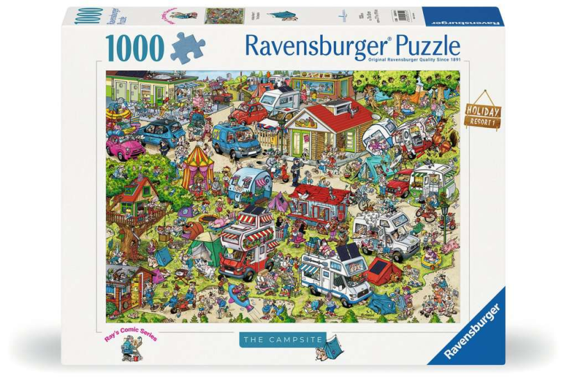 Puzzel 1000 st. Ray Comic Holiday resort 1: The campsite