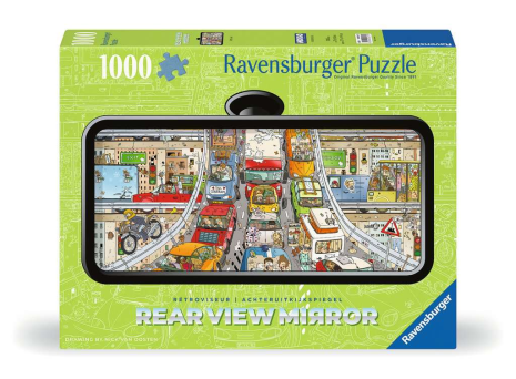 Puzzel 1000 st. Comic Rear View Mirror - Verkeerschaos