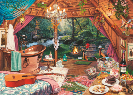 Puzzel 500 stukjes Cozy Glamping