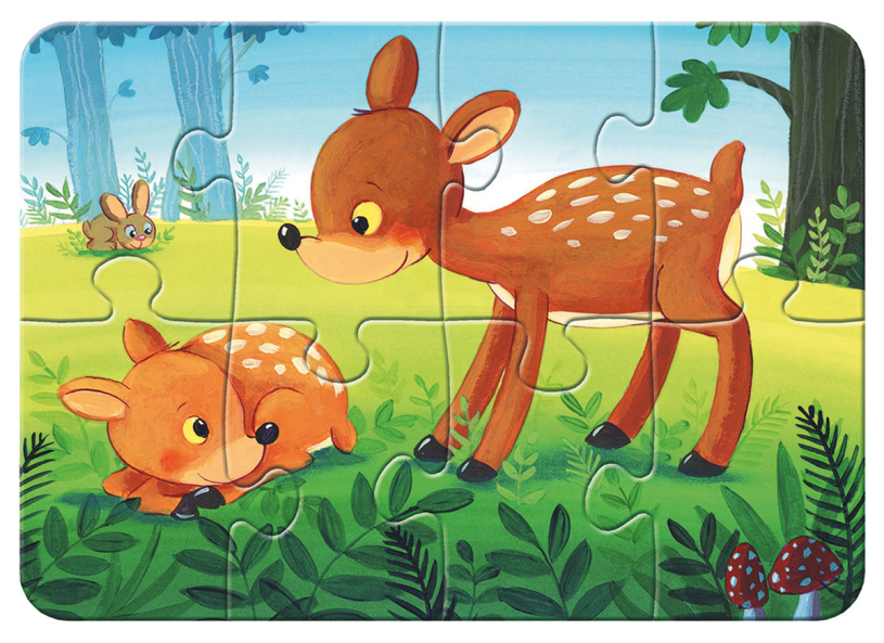 My first puzzles (2, 4, 6, 8 stukjes) WT: Forest Animals?