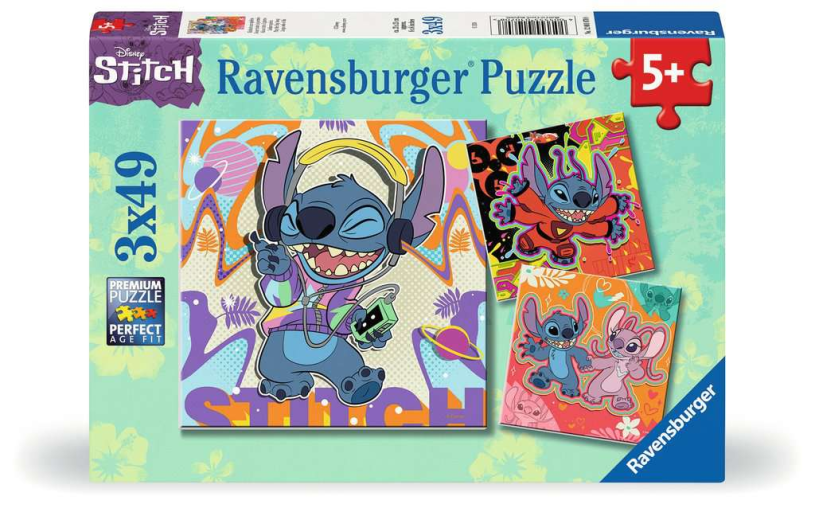 Puzzel 3x49 stukjes Stitch