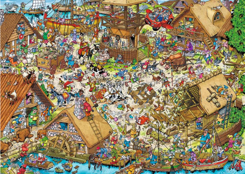 Puzzel 1000 st. Ray Comic Time Travel 1: Classical Era