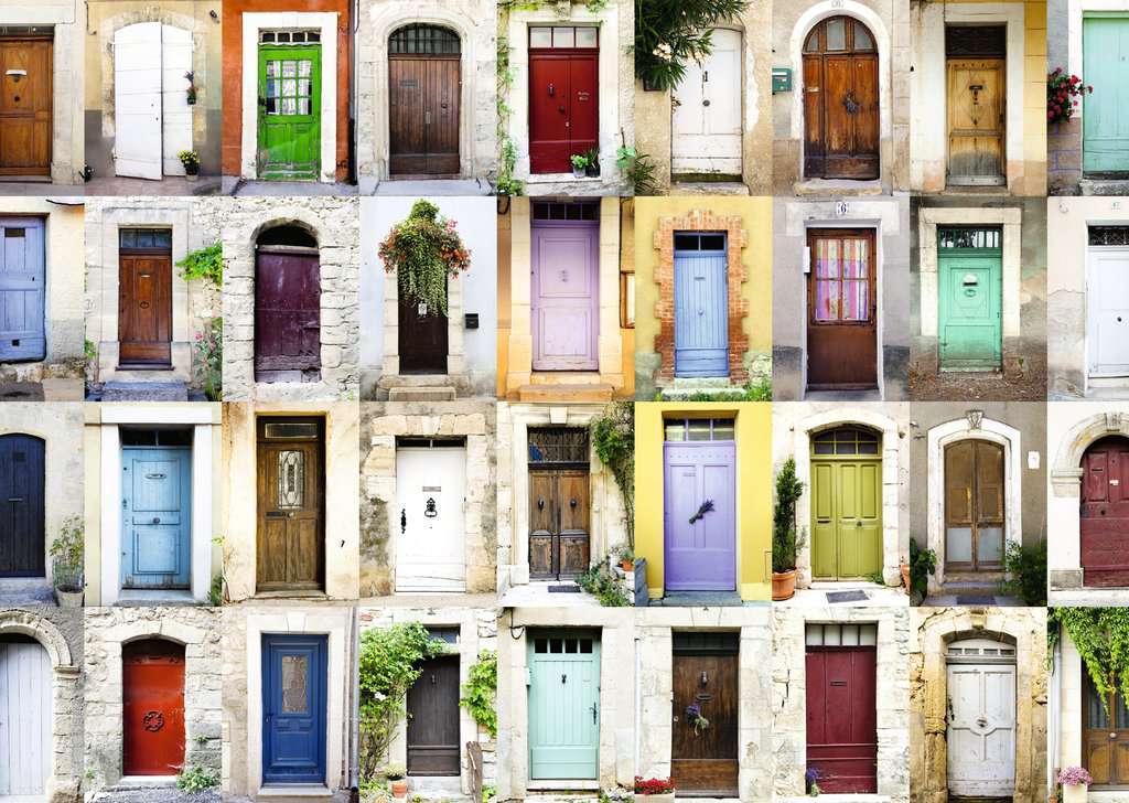 Puzzel 1000 stukjes - Beautiful Doors in the Provence