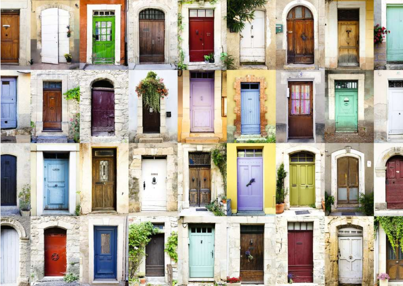 Puzzel 1000 stukjes - Beautiful Doors in the Provence