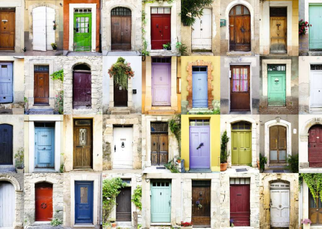 Puzzel 1000 stukjes - Beautiful Doors in the Provence