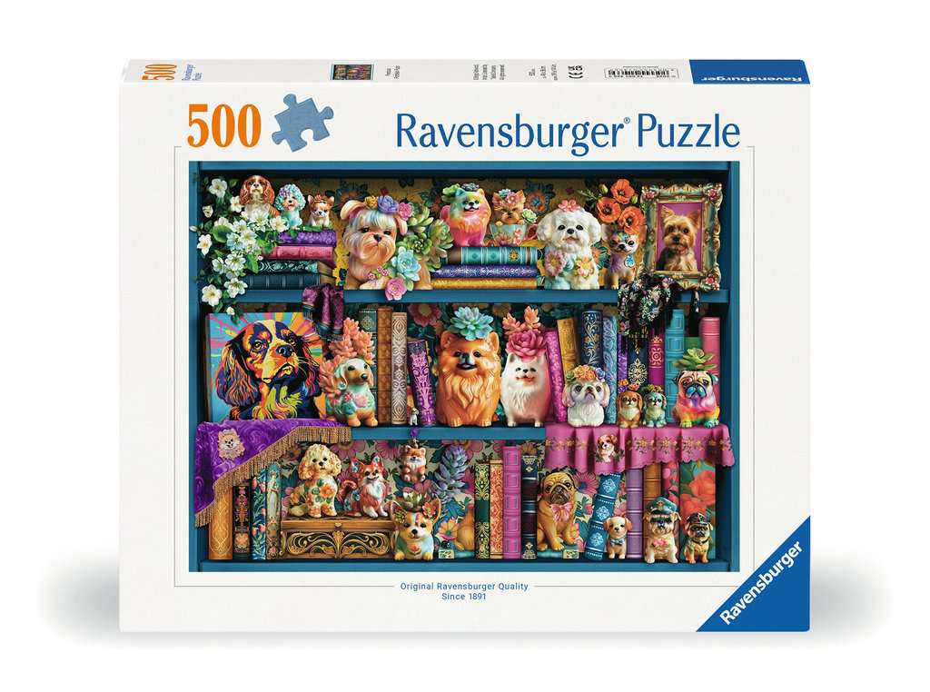 Puzzel 500 stukjes - Precious Porcelain Pugs