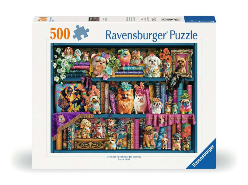 Puzzel 500 stukjes - Precious Porcelain Pugs