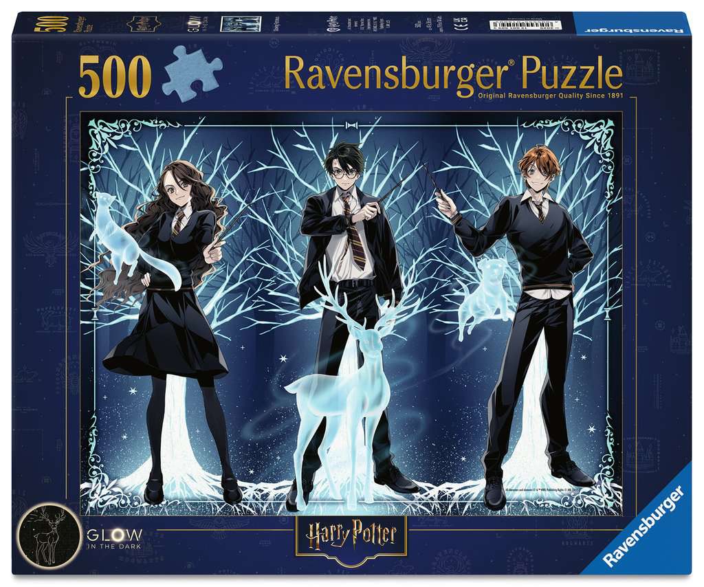 Puzzel 500 stukjes - Glow in the Dark Harry Potter