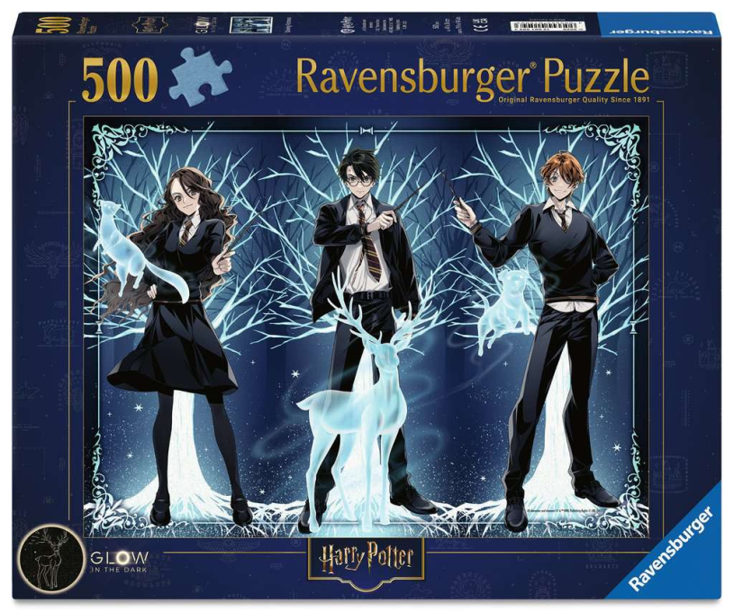 Puzzel 500 stukjes - Glow in the Dark Harry Potter