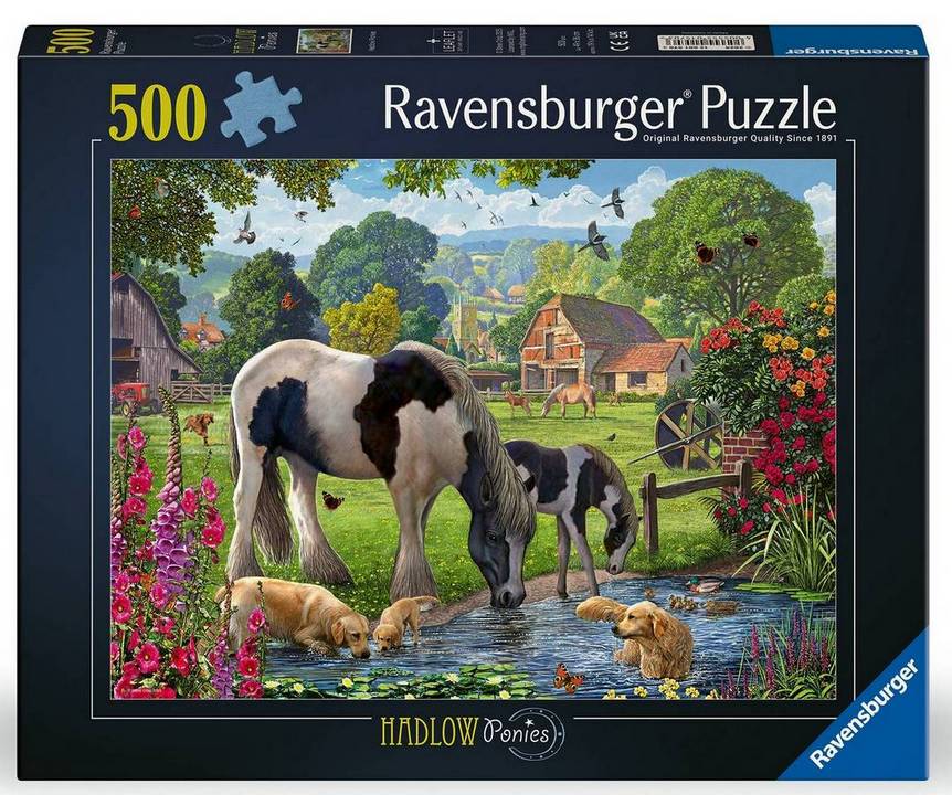 Puzzel 500 stukjes - Hadlow Ponies