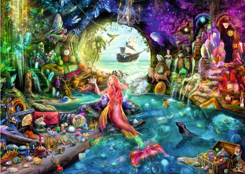 Puzzel 1000 stukjes - Mermaid's Treasure