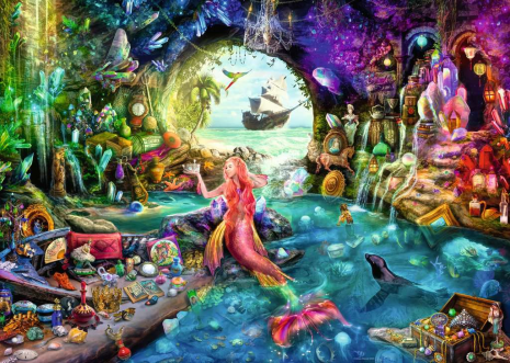 Puzzel 1000 stukjes - Mermaid's Treasure
