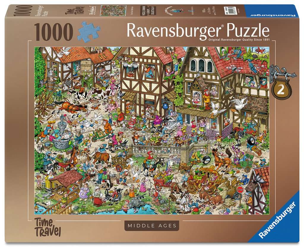 Puzzel 1000 st. Ray Comic Time Travel 2: Middle Ages