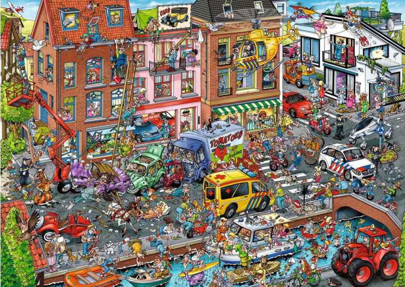 Puzzel 1000 st. Ray Comic Time Travel 2: Modern Time