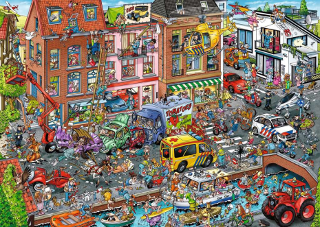 Puzzel 1000 st. Ray Comic Time Travel 2: Modern Time