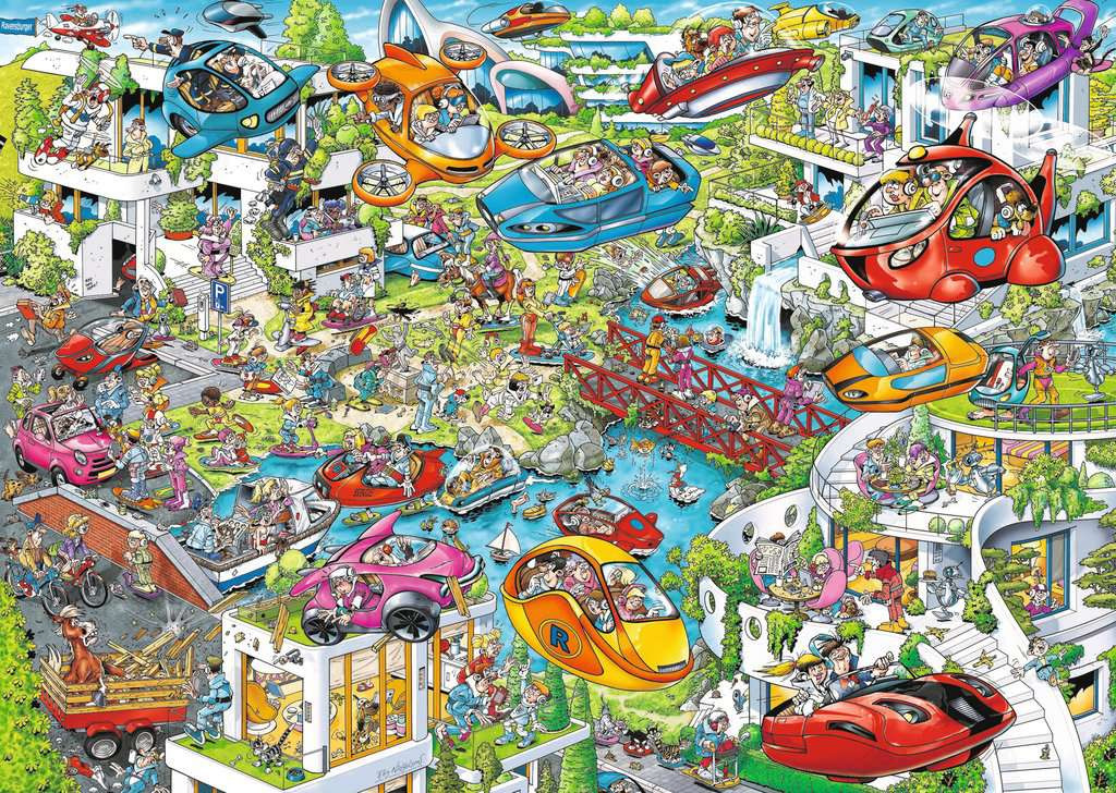 Puzzel 1000 st. Ray Comic Time Travel 2: Future Time
