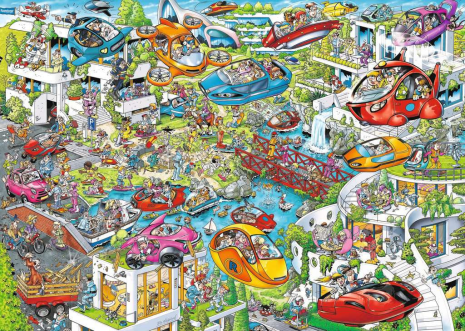 Puzzel 1000 st. Ray Comic Time Travel 2: Future Time