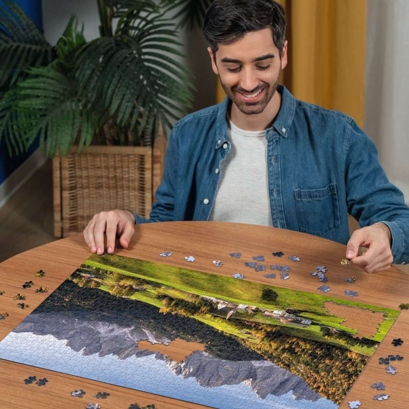 Puzzel 1000 stukjes - De Dolomieten in de herfst