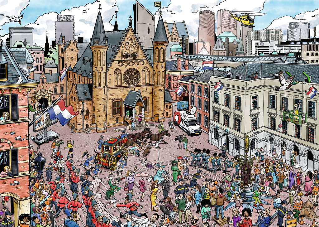 Puzzel 1000 stukjes Fleroux - Den Haag