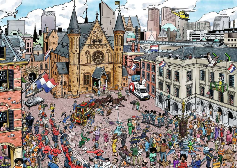 Puzzel 1000 stukjes Fleroux - Den Haag