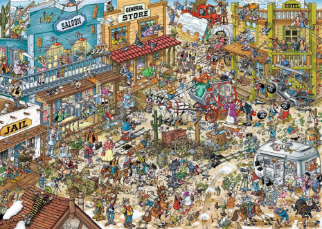Puzzel 1000 st. Ray Comic Filmset 1 - Western
