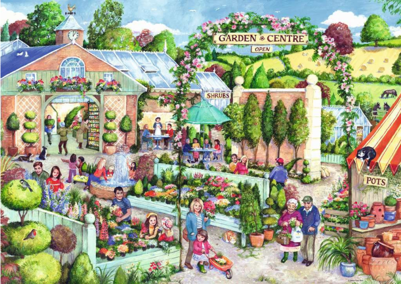 Puzzel 500 stukjes - Garden Centre in Bloom