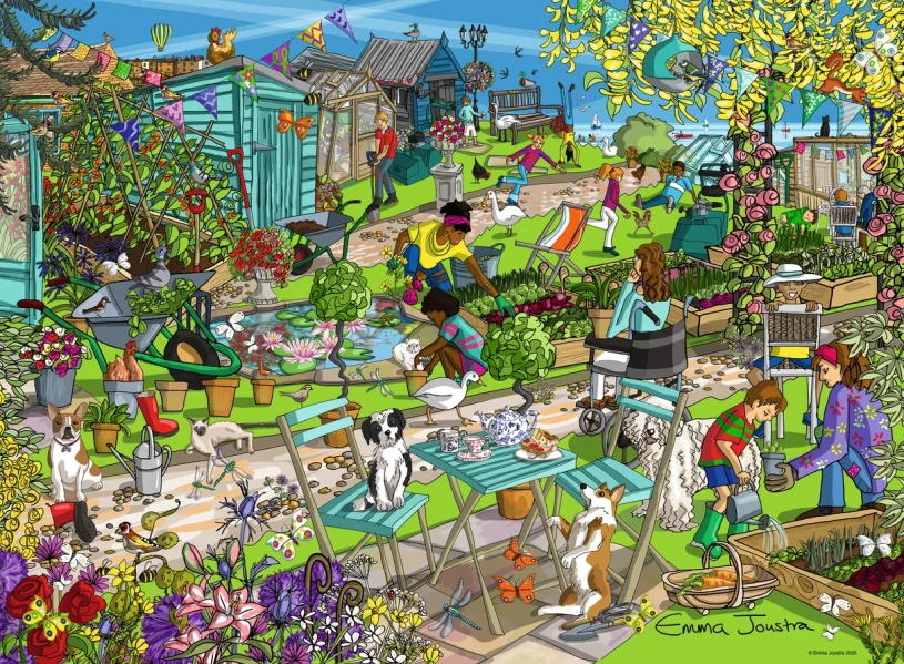 Puzzel 500 stukjes - Seaside Allotment