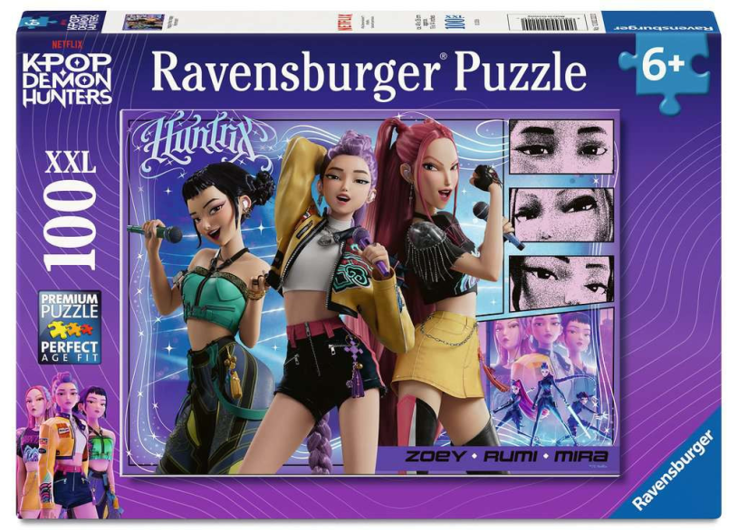 Puzzel 100 XXL K-pop Deamon Hunters: Happy fans, Honmoon!