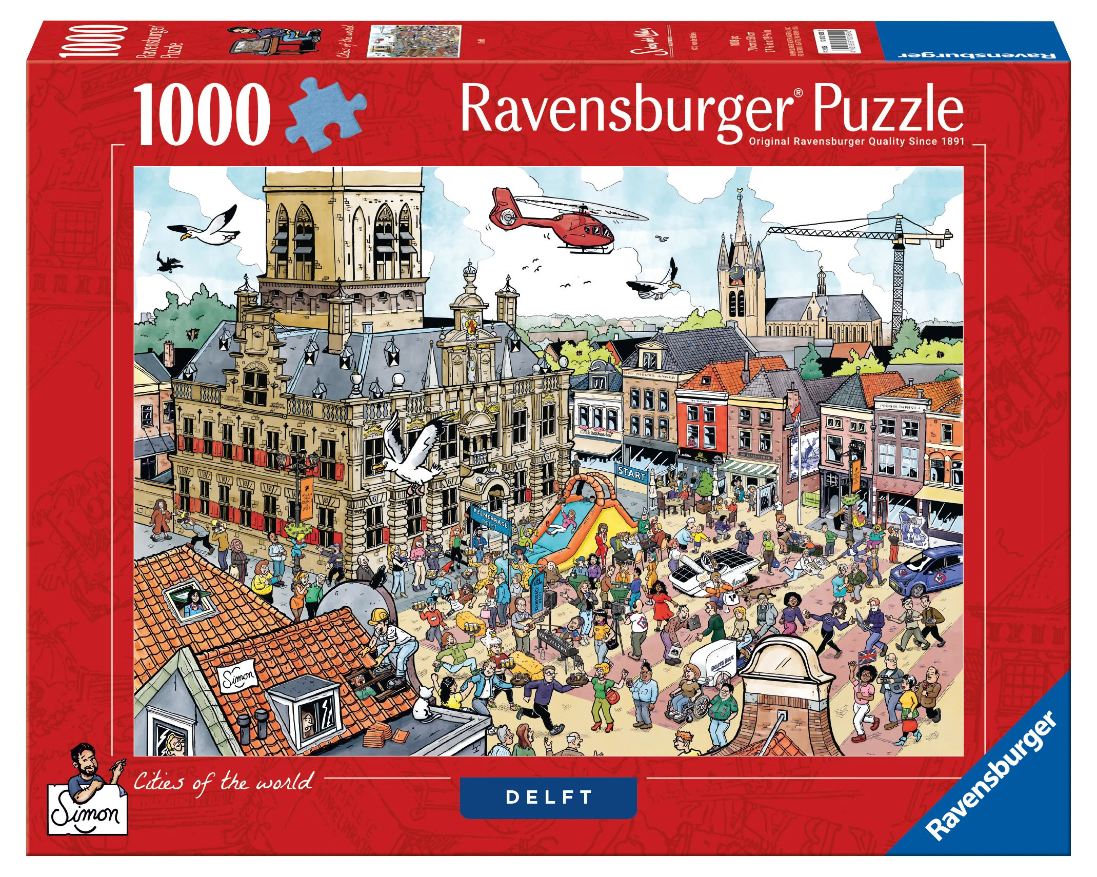 Puzzel 1000 stukjes Fleroux - Delft