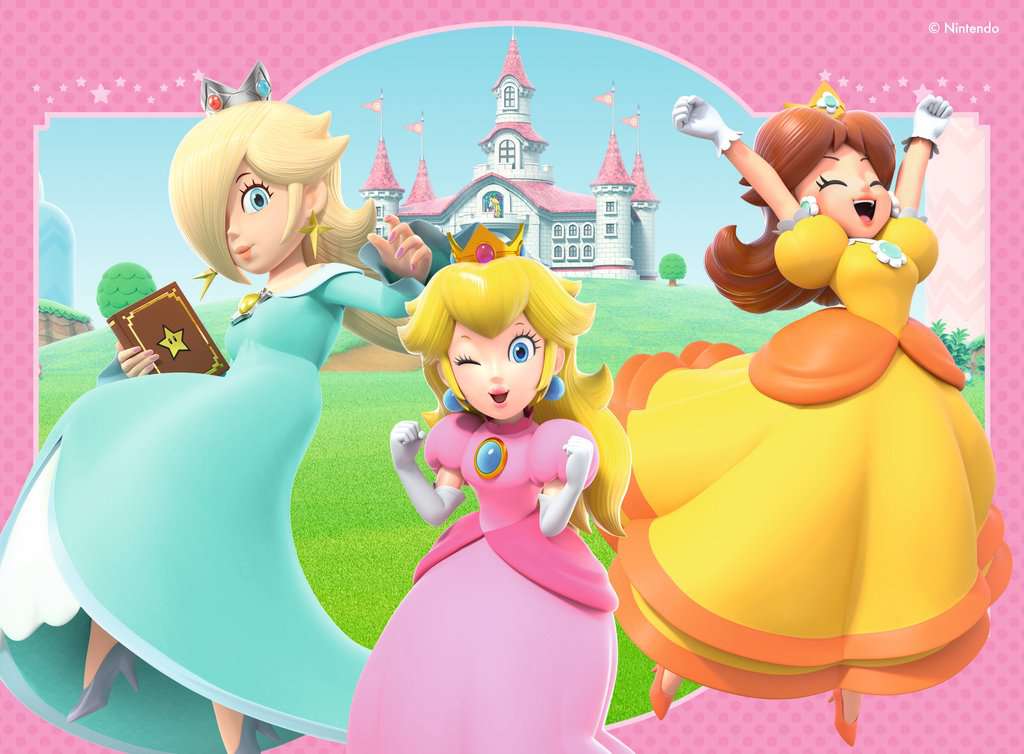 4 puzzels 12+16+20+24 stukjes - Super Mario