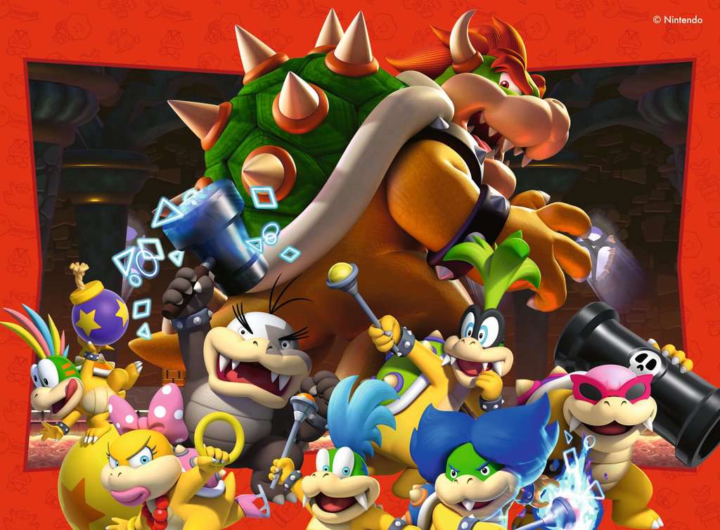 4 puzzels 12+16+20+24 stukjes - Super Mario