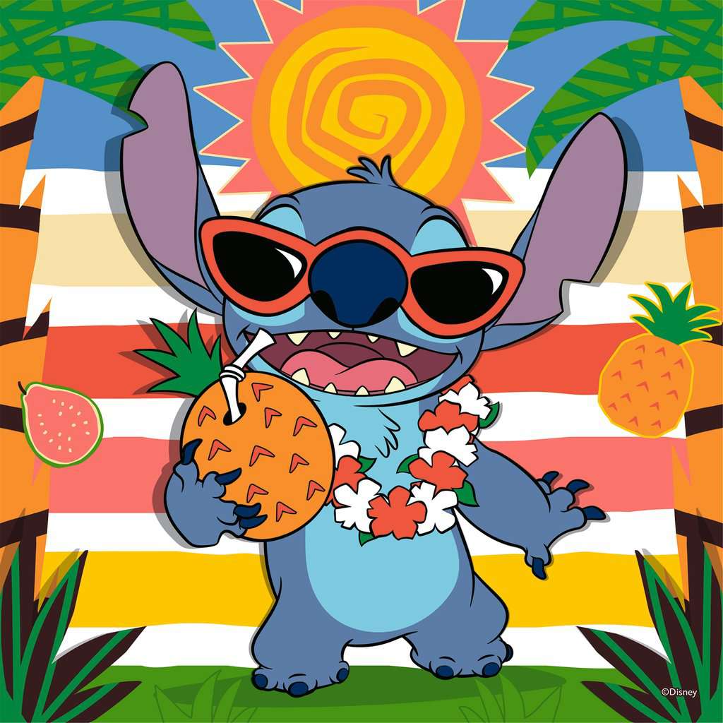 Puzzel 3x49 stukjes - Disney Stitch
