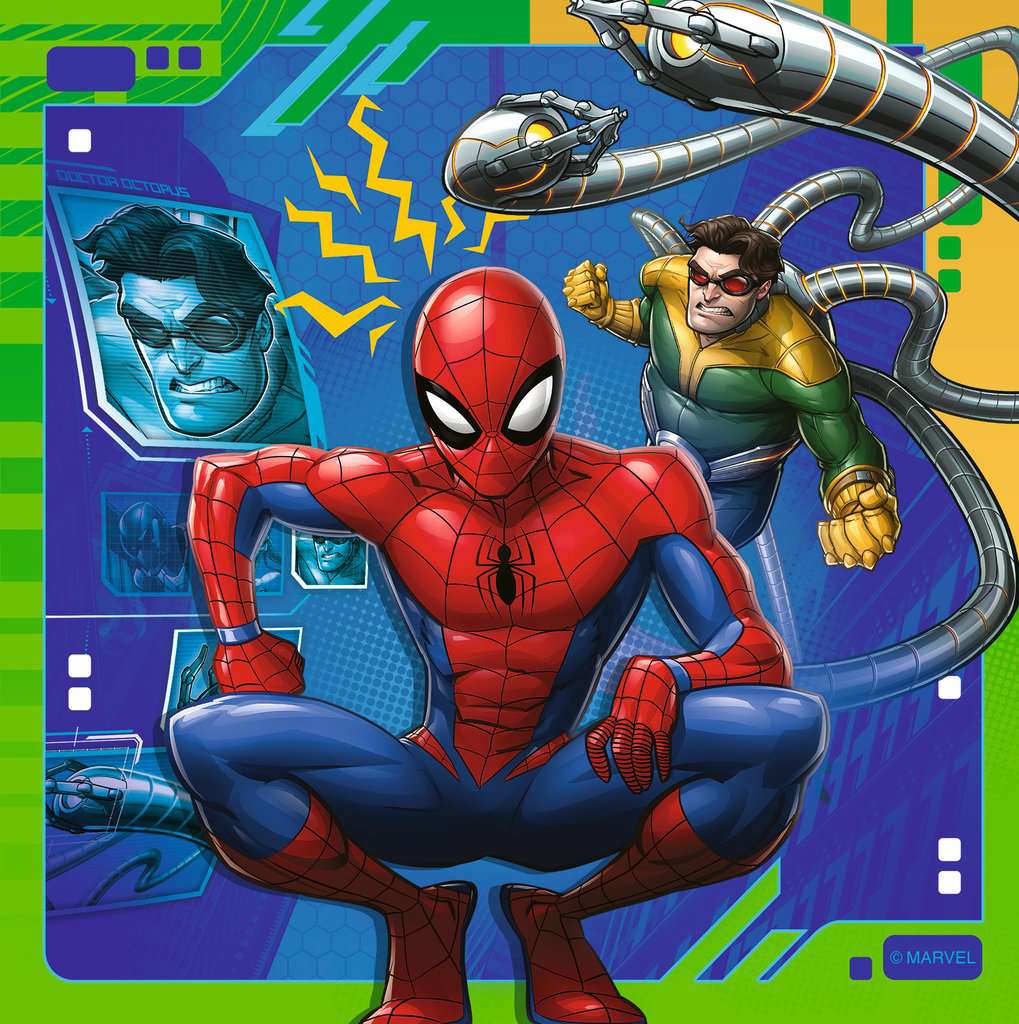 Puzzel 3x49 stukjes - Spiderman