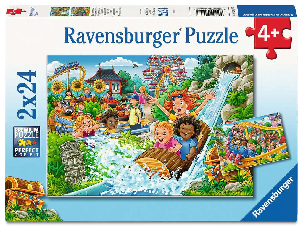 Puzzel 2x24 stukjes - Pretpark