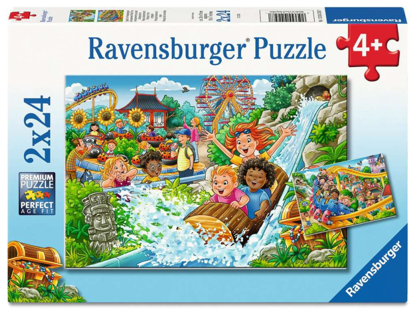 Puzzel 2x24 stukjes - Pretpark
