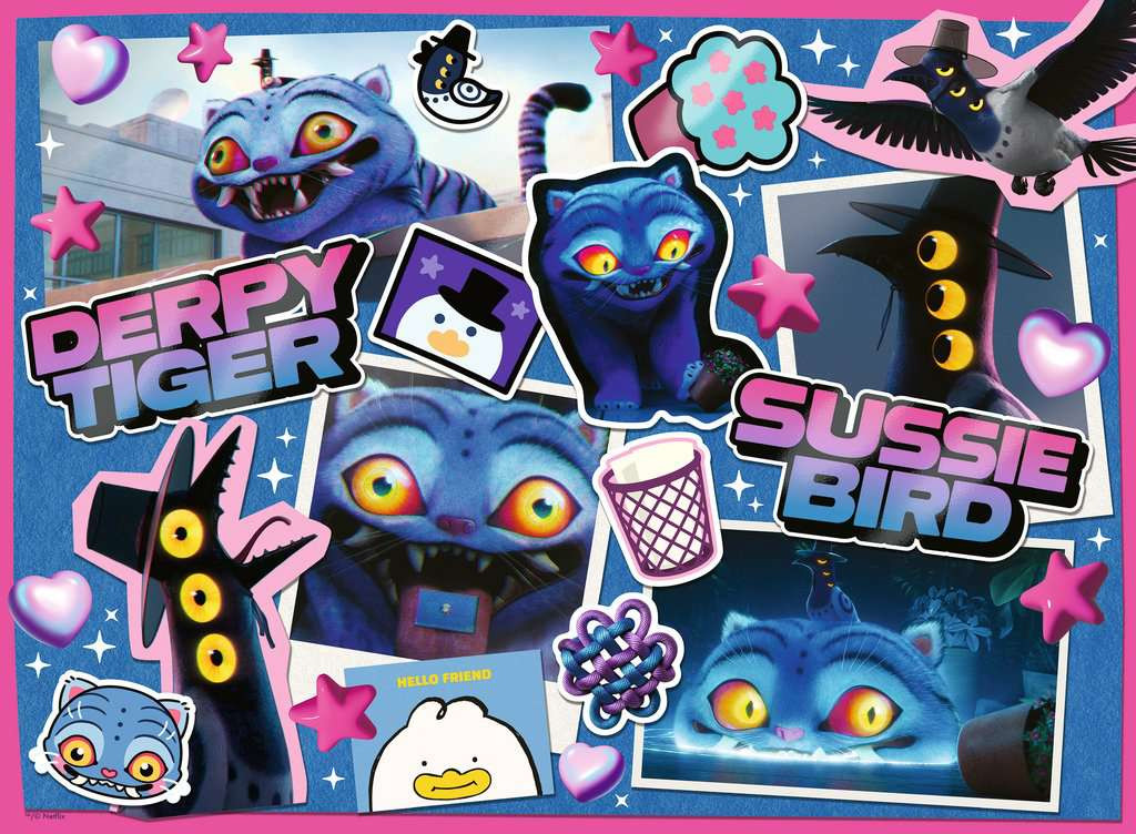 Puzzel 300 stukjes K-pop Deamon Hunters: Derpy & Sussie