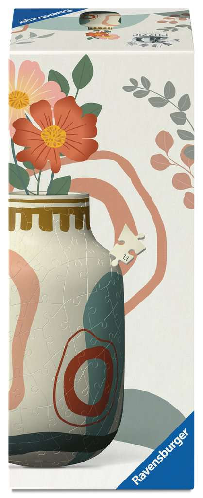 Puzzel 3D 162 stukjes - Vase Organic Beige