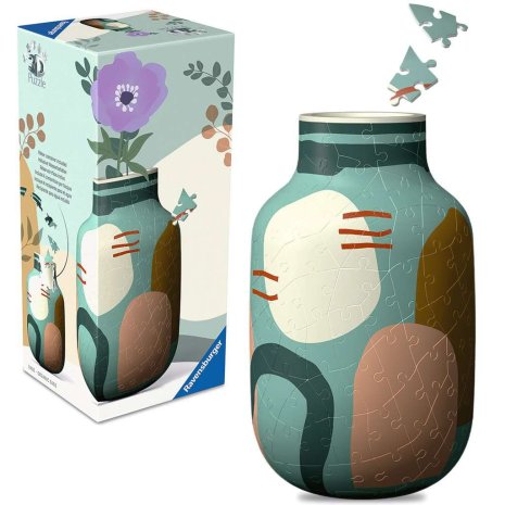 Puzzel 3D 162 stukjes - Vase Organic Sage