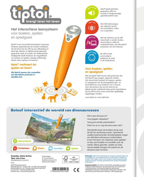 Tiptoi boek De wereld van de dinosaurussen